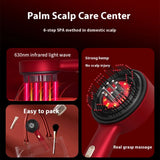 Electric Vibration Massage Comb Red Light Hair Growth Massage Scalp Brush Anti Hair Loss Liquid