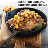 3pcs Cast Iron Skillet 14/16/20cm – Oven Safe Frying Pan for Omelette & Pancake