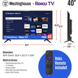 Westinghouse Roku 40 Inch 1080P FHD Smart TV with Wi-Fi Connectivity