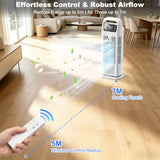 Portable evaporative air cooler for home and office with 4-in-1 functionality