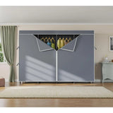 V40C Plus Heavy Duty Clothes Rack with Oxford Fabric Cover, Extra Large