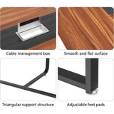 8ft Large Conference Table with Grommet, Stability Features, Ideal for Meetings