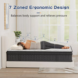14 Inch Hybrid Mattress in a Box, Individual Pocket Spring with Memory Foam