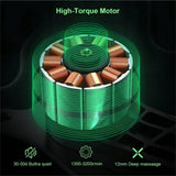Deep Tissue Precession Massage Gun for Athletes with 8 Massage Heads