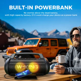 Wireless Loud IPX6 Waterproof Bluetooth Speakers w/ Subwoofer/Bass Boost