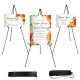 Lightweight Easel Stand for Wedding Signs, 66 Inch Adjustable Display Easel, Metal Poster Stand for Wedding