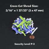 8-Sheet Cross-Cut Paper and Credit Card Shredder with 3.7-Gallon Wastebasket