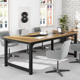Tribesigns Modern Computer Desk 70.8 inch Large Executive Office Desk Study Writing Desk Workstation Computer Table