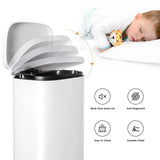 Homfa 30L Stainless Steel Step Trash Can Kitchen Garbage Can W/ Soft Close