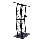 Ergonomic Curved Podium Floor-Standing Pulpit Lecture Podium
