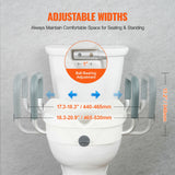 SucceBuy Raised Toilet Seat 5" Height Raised 350 lbs Weight Capacity for Round &Elongated