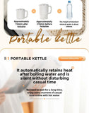 Travel Folding Kettle Outdoor Portable Small Folding Kettle 304 Stainless Steel Electric Kettle
