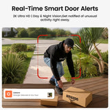 Dekco 3MP WiFi Doorbell 5000 mAh Battery Wireless Video Intercom AI Human Detection 2-way