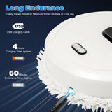 Auto Smart Robotic Mopping Machine Wet Dry Dual Use 10000RPM 60min