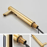 Gold Automatic Infrared Sensor Faucet Deck Mount Smart Touch Hand Free Inductive Water Tap Bathroom Sink Basin Faucets Water Tap