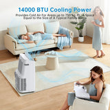 14,000 BTUs Portable Air Conditioner with 3-In-1 Room AC Unit for 750 Sq.Ft.