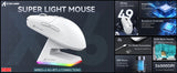 ATTACK SHARK X6 Lightweight Wireless Gaming Mouse with RGB Backlight Charging Base,Tri-Mode,26K DPI, PAW3395 Optical Sensor
