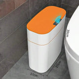Slim Motion Sensor Automatic Trash Can Touchless Garbage Bin For Bathroom