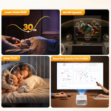 400ANSI WiFi6 Projector Support 8K Full HD Home Outdoor Cinema HY300