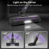 INSE S10 Cordless Vacuum Cleaner 45Kpa, 6-in-1 Up to 50Min for Carpet Pet