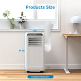 8,000BTU Portable Air Conditioner, 3 in-1 Floor Standing AC Unit With Remote Control,Dehumidifier & Fan, Cools Up to 350 Sq.Ft