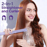 5 In 1 Wand Curling Iron-Curling Wand Set With Hair Straightener, 3 Barrels Hair Crimper Iron