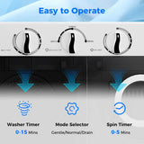17.6 lbs Portable Washing Machine