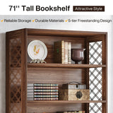 Tribesigns 6-Tier Bookcase, 71 Inches Industrial Bookshelves and Bookcases
