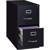 26.5 Deep Metal File Cabinet, Letter Size, Black for Home and Office