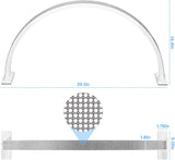 30" 48W Large Half Moon Nail Desk Lamp, 4000 Lumens, 3 Color Temperatures
