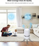 Low Noise Portable Air Purifiers with Night Light,Desktop USB Air Cleaner