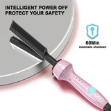 Hot Comb for Black Hair with Adjustable Temperature 400-500℉, Dual Voltage Straightener for Wigs,
