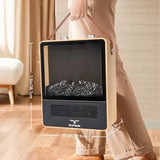 TEMPWARE 1500W Electric Fireplace Heater with Realistic 3D Flame, Quiet