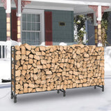 Heavy Duty Firewood Log Rack, Long Large Storage Holder, Wood Stackers