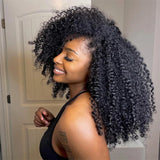 Small Spirals Curly Crochet Human Hair Extensions Deep Pixie Curls Crochet Hair Pre Separated