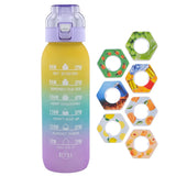 1000ML Fragrance Smelling Water Bottle Portable Air WaterUp Bottle Scent Straw