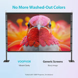120 inch Outdoor Projector Screen with Stand for Backyard Home Theater