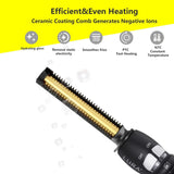 Root & Edge Straightener Electric Hot Comb for Black Hair