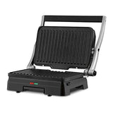 GR-11P1 Griddler 3-in-1 Grill and Panini Press Silver for Cooking Sandwiches and Grilling