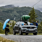 HullaPort XTR Kayak jStyle roof Rack Carry up to 2 Kayaks Folds Flat PreAssembled Locks to roof