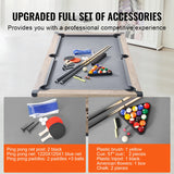 VEVOR 7ft 3-in-1 Billiards Table Combo Set Multi Game Table w/ Dining Pool