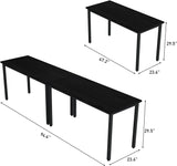 Conference Tables 8ft Office Computer Desk for Meeting Room Study Writing Printer Podcast Table for 4-8 People