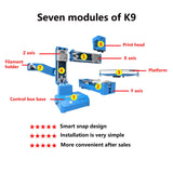 EasyThreed Small 3D Printer K9 10*10cm Supper Mini Desktop No Heated Bed One-Key Printing with TF Card