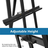 A-Frame Wooden Display Easel - Adjustable Lyre Beechwood Studio Easel
