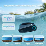 Scuba S1 Robotic Pool Cleaner, Wall&Waterline Cleaning,180-Min Battery Life
