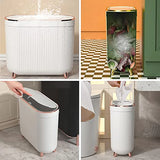 Luxury Large Capacity Trash Can Gold Luxury Trash Can High push Plastic Kitchen Trash Can with Lid Bathroom Trash Can
