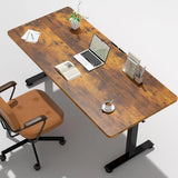 55 Inch Standing Desk Height Adjustable Electric Sit Stand Up Desk with Memory