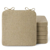 Square Chair Cushions for Dining Chairs 6 Pack Non Slip Seat Cushions for Kitchen Chairs