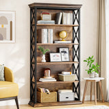 Tribesigns 6-Tier Bookcase, 71 Inches Industrial Bookshelves and Bookcases