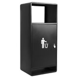 Commercial Outdoor Trash Can Public Street Regular Waste Storage Bucket 11 Gallon with Ashtray for Office